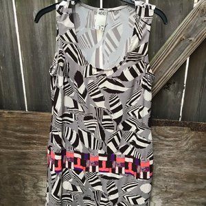 Ali Ra Size 4 Matte Jersey Geometric Print Dress